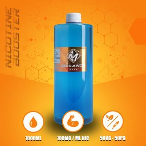 Meganic Flavorless Vaping Nicotine Base Big Bottle 1000ML / 200MG / ML Nicotine Booster, Vaping, Eliquid, Meganicotine.com - Premium Quality, Best Price - 100% PG