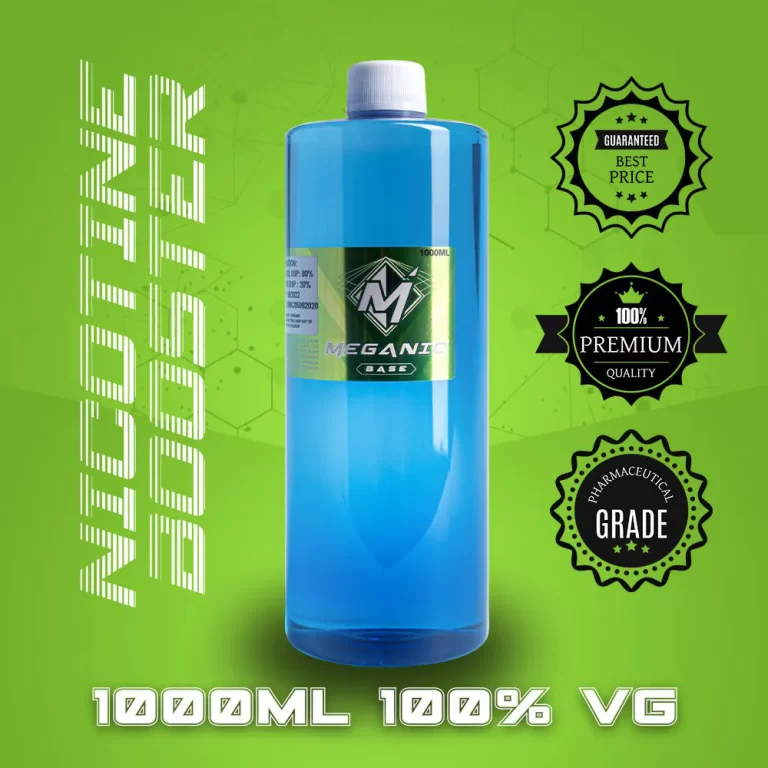 Meganic Nicotine Booster - Flavourless Vaping Base 1000ml 100% VG